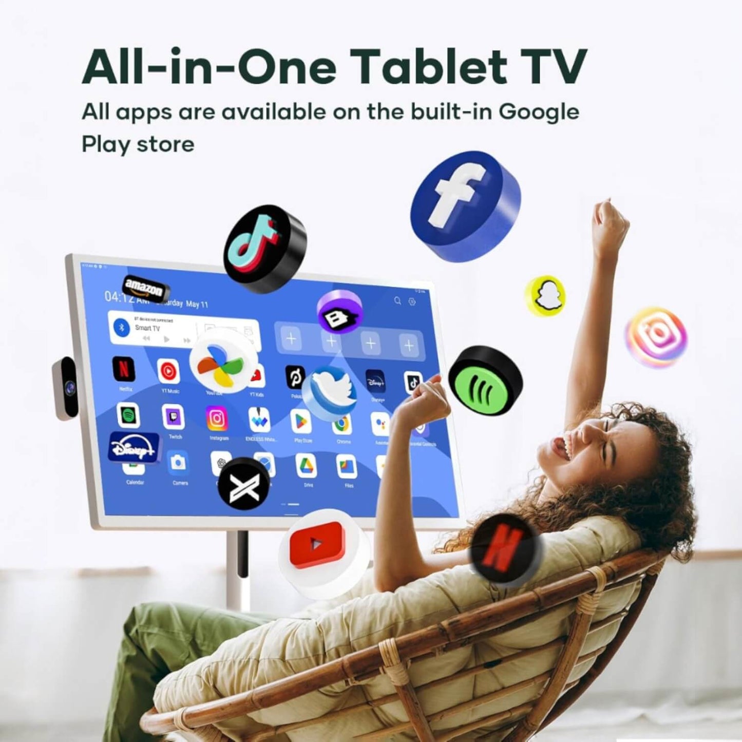 🔥Today's Special🔥4K Portable TV